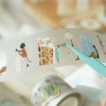 teayou Die-Cut PET Tape: The Enchanted Library