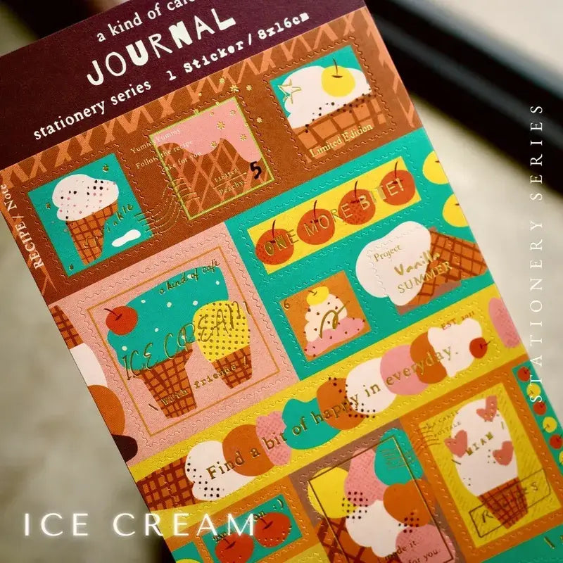 a kind of cafe Postage Sticker | Ice Cream