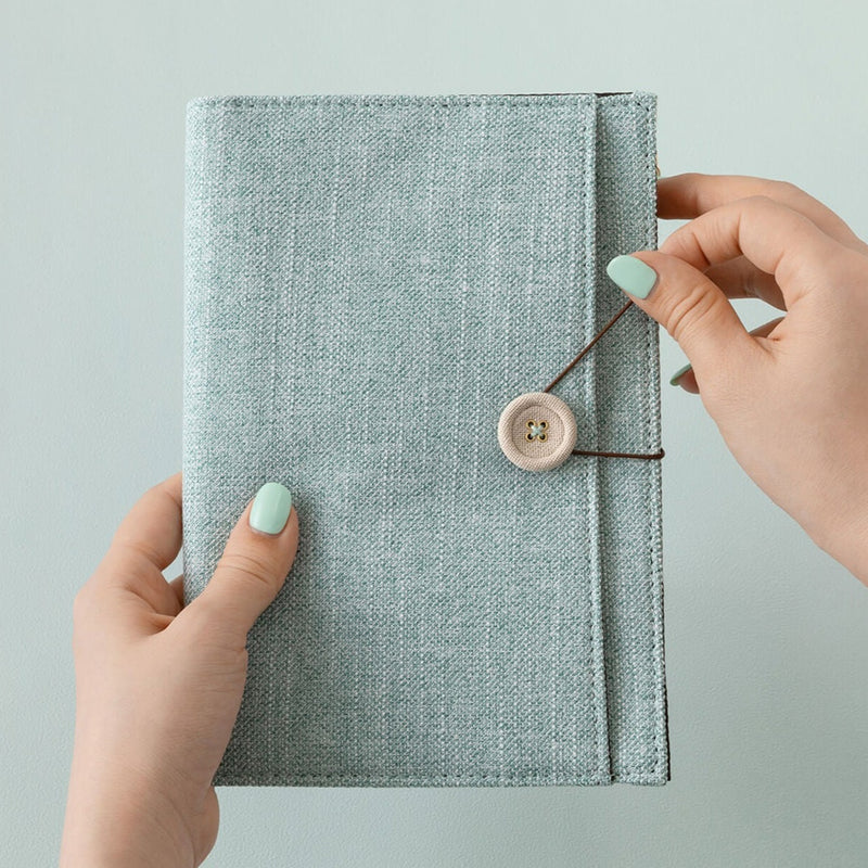 MD Yuru Log Notebook Cover - Light Blue