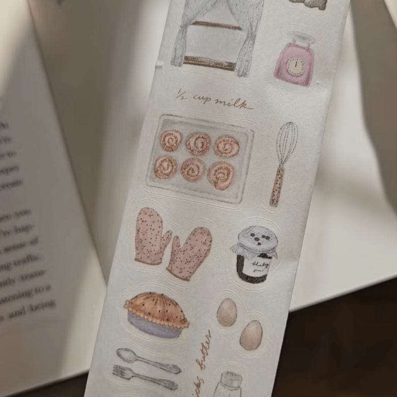 Yeoncharm Die-Cut Washi Sticker Roll - Grandma's Kitchen