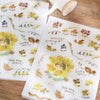 Meow Illustration Print-On Stickers - Flower Girl | Grass