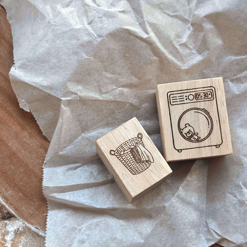 som x maru paper Rubber Stamp: Laundry Time