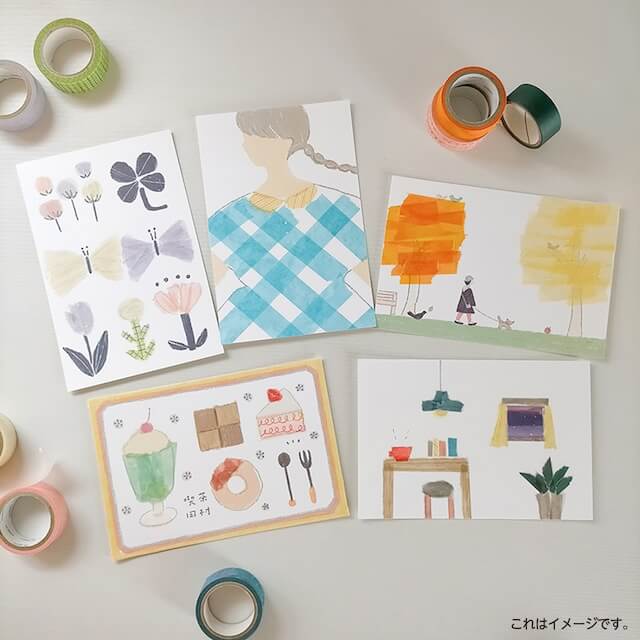 Miki Tamura Collage Cards with Envelopes