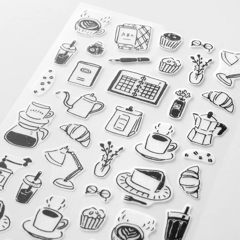 MD Stickers - Monotone cafe