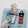 La Dolce Vita Acrylic Clip: We move forward happily