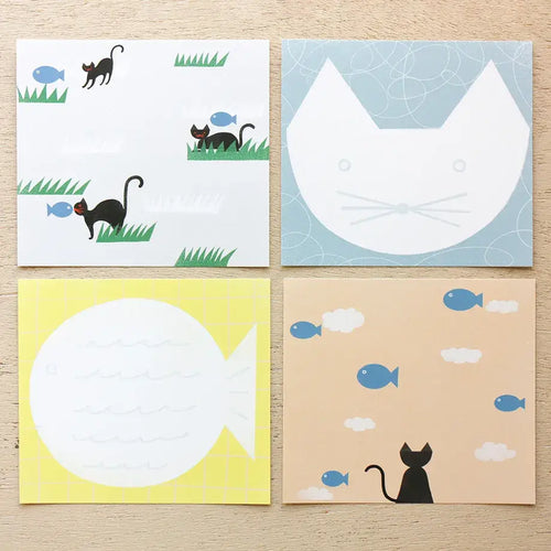 Nishi Shuku Memo Block - NEKO to SAKANA