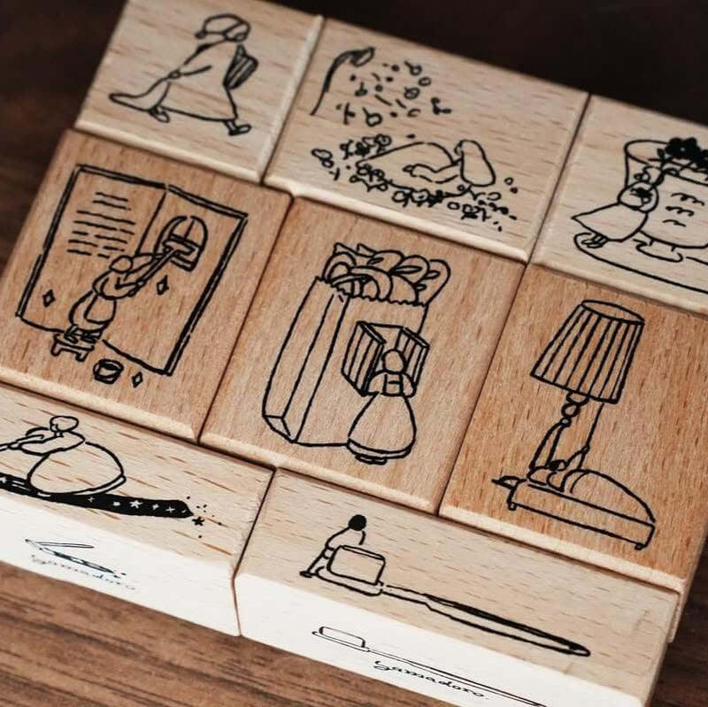 Yamadoro Rubber Stamp – Night’s Embrace (8 Designs)