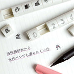 Shachihata nototo 10 Mini Stamp Set // Spending Log