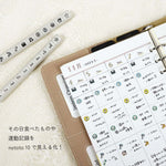 Shachihata nototo 10 Mini Stamp Set // Spending Log