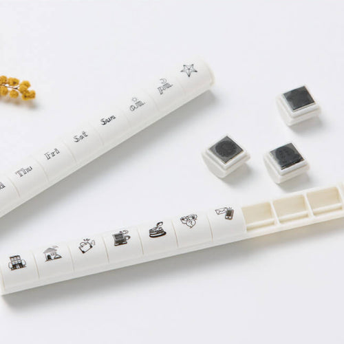 Shachihata nototo 10 Mini Stamp Set // Business