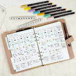 Shachihata nototo 10 Mini Stamp Set // Spending Log