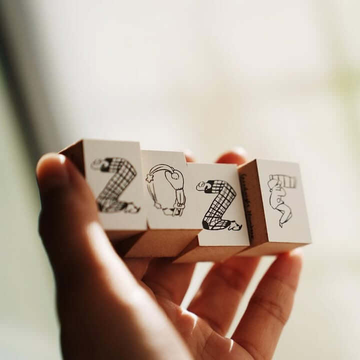 Yamadoro Rubber Stamp Set - Goodnight Number