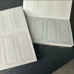 Oeda Letterpress 4 Ornament Label Book【Sakura・Mizuasagi】