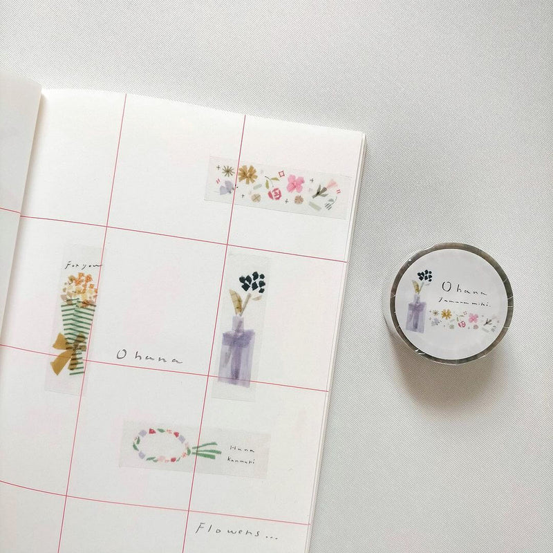 Miki Tamura PET Clear Tape - Ohana (Flowers)
