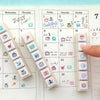 Pochitto6 Push-Button Stamp - Work Shift Schedule