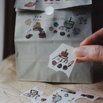 a kind of cafe Print-On Stickers | Diary (3pcs)