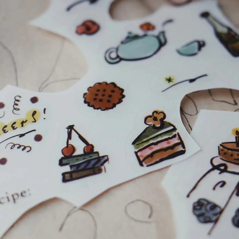 a kind of cafe Print-On Stickers | Diary (3pcs)