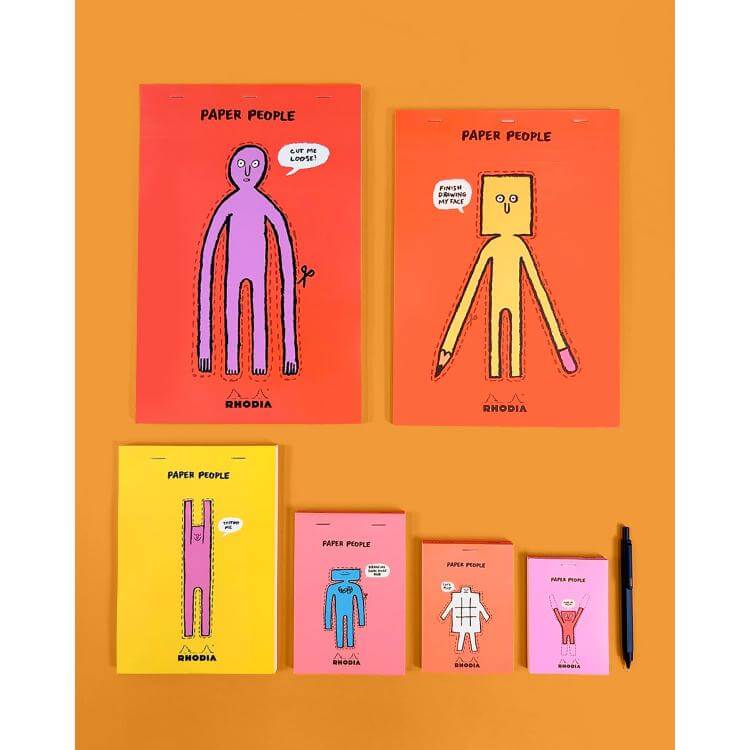 Rhodia x Jean Jullien 90th Anniversary Limited Edition Stapled Notepad - No.16