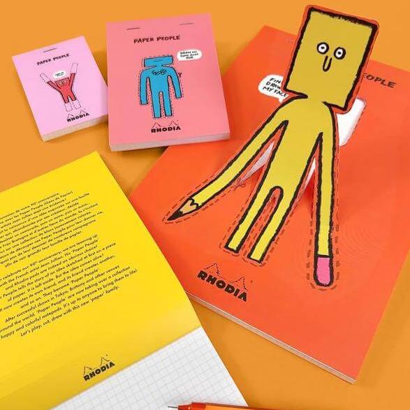 Rhodia x Jean Jullien 90th Anniversary Limited Edition Stapled Notepad - No.16