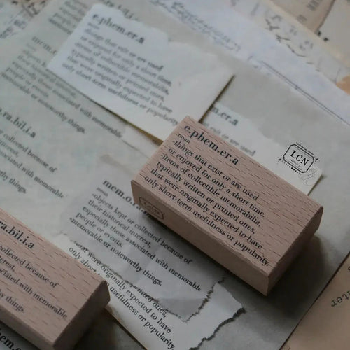 LCN Rubber Stamp - Word (ephemera)