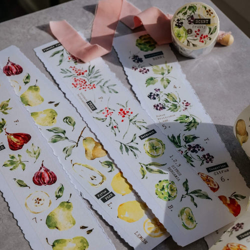 Meow Illustration Washi Tape - Scent Fruity