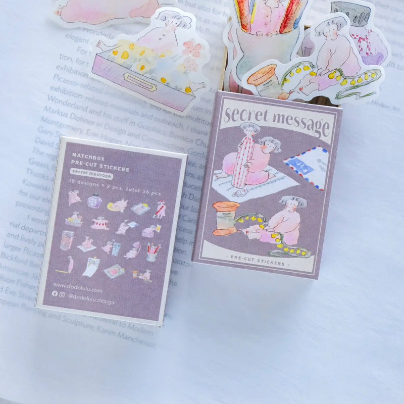 dodolulu Matchbox Sticker Flakes: Secret Message