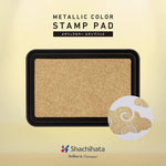 Shachihata Metallic Colour Ink Pad: Gold/Silver