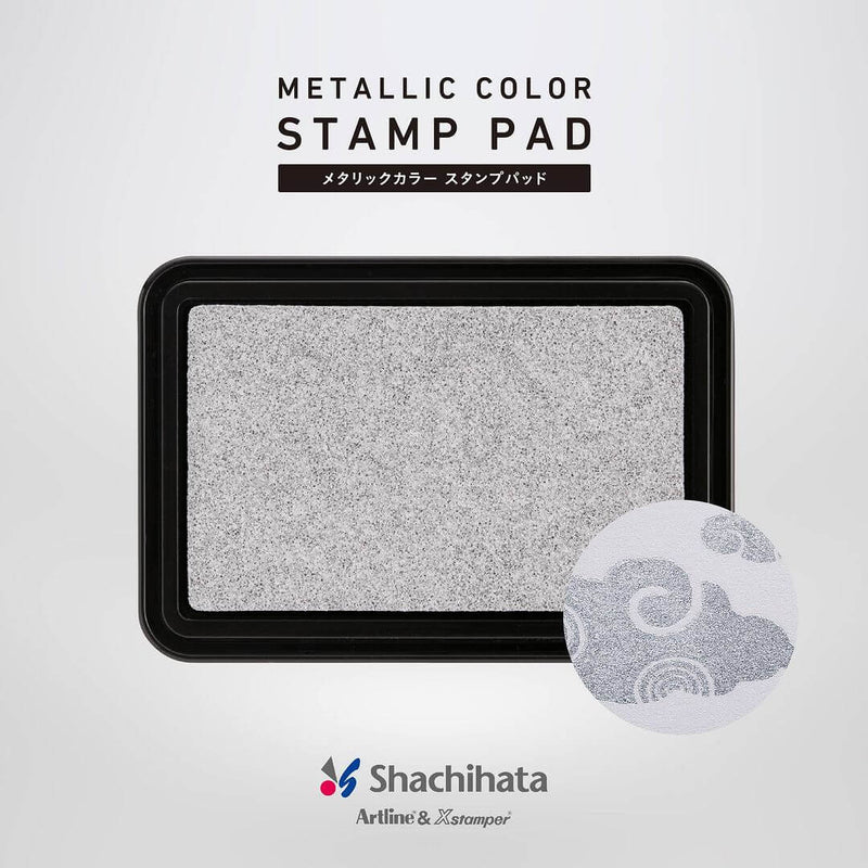 Shachihata Metallic Colour Ink Pad: Gold/Silver