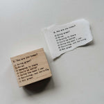 SOMe Phrase Rubber Stamp: here and there (III) Q & Rate