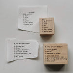 SOMe Phrase Rubber Stamp: here and there (III) Q & Rate