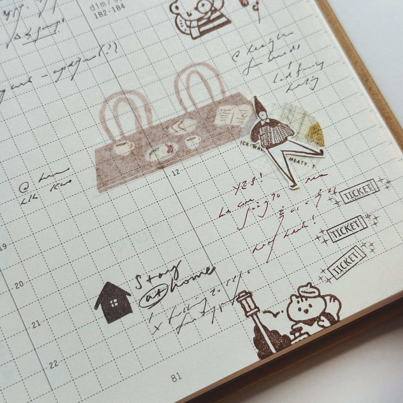 som x hatsu midori Rubber Stamp: My Everyday Moment