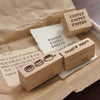 som x shō Little Happiness Rubber Stamp - Coffee & Menu (3 designs)