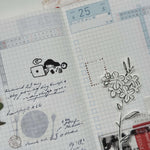 som x sho.happiness Rubber Stamp: Time & Routine