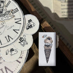 som x yamadoro Double-Sided Rubber Stamp: Time