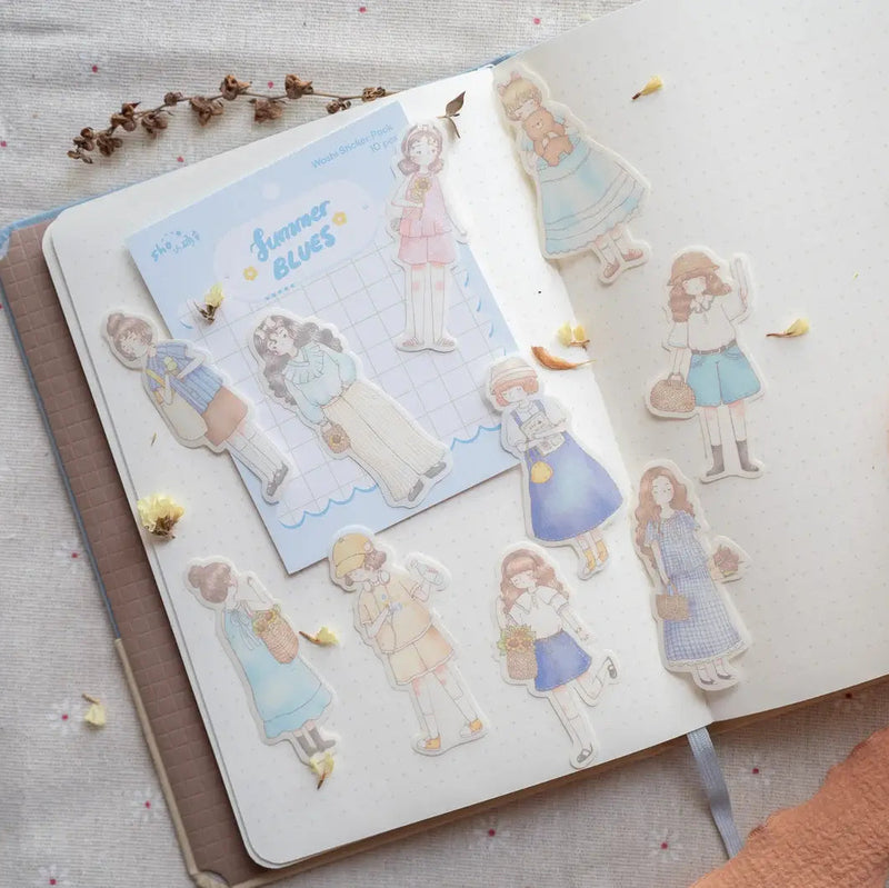 shō Little Happiness Sticker Pack - Summer Blues