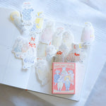 dodolulu Matchbox Sticker Flakes: Vintage Dolls