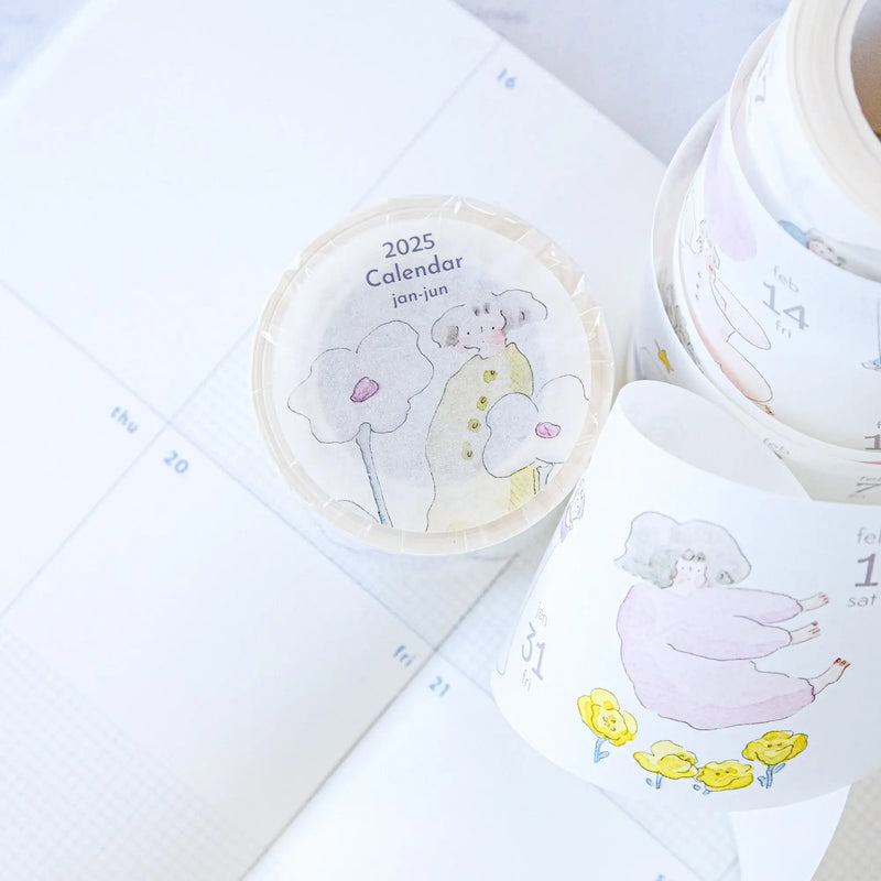 dodolulu 365-Days Calendar Washi Tape 2025