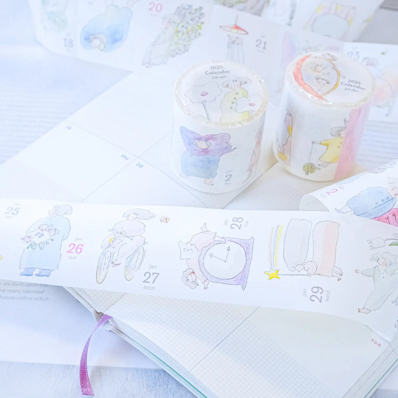 dodolulu 365-Days Calendar Washi Tape 2025