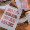 Meow Illustration Price Tag Label Sticker Roll - Yum Yum