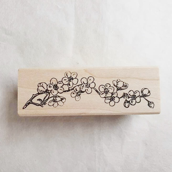 CatslifePress Rubber Stamp - Flower branch