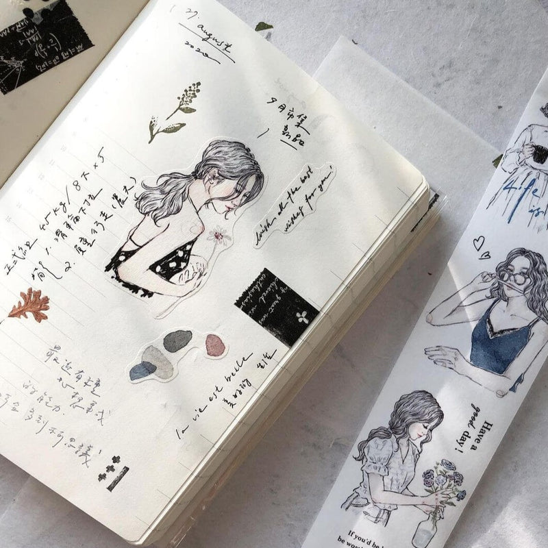 Pion Washi Tape: Sketch Girls