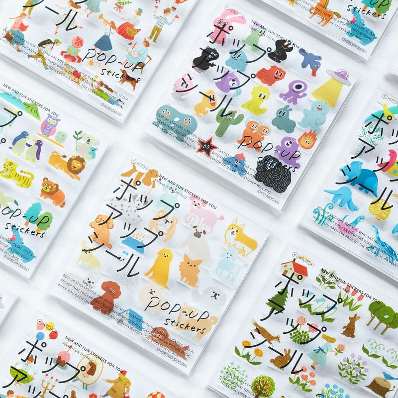 Hitotoki Pop-Up Stickers - Animal