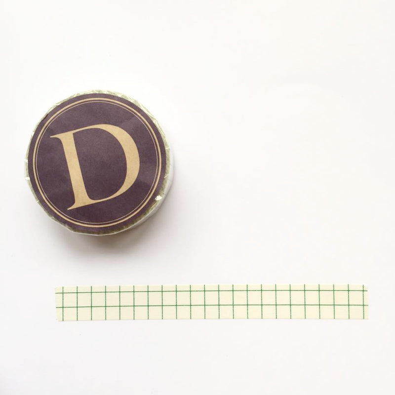 Classiky Grid Washi Tapes (12mm) - Green