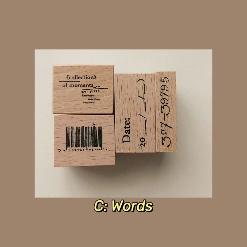 banfan Rubber Stamp Collection - Little Words