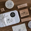 4th Anniversary Stationery Box Rubber Stamp