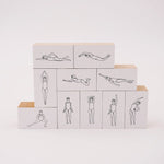 Swimming Pool Girl Rubber Stamp Set