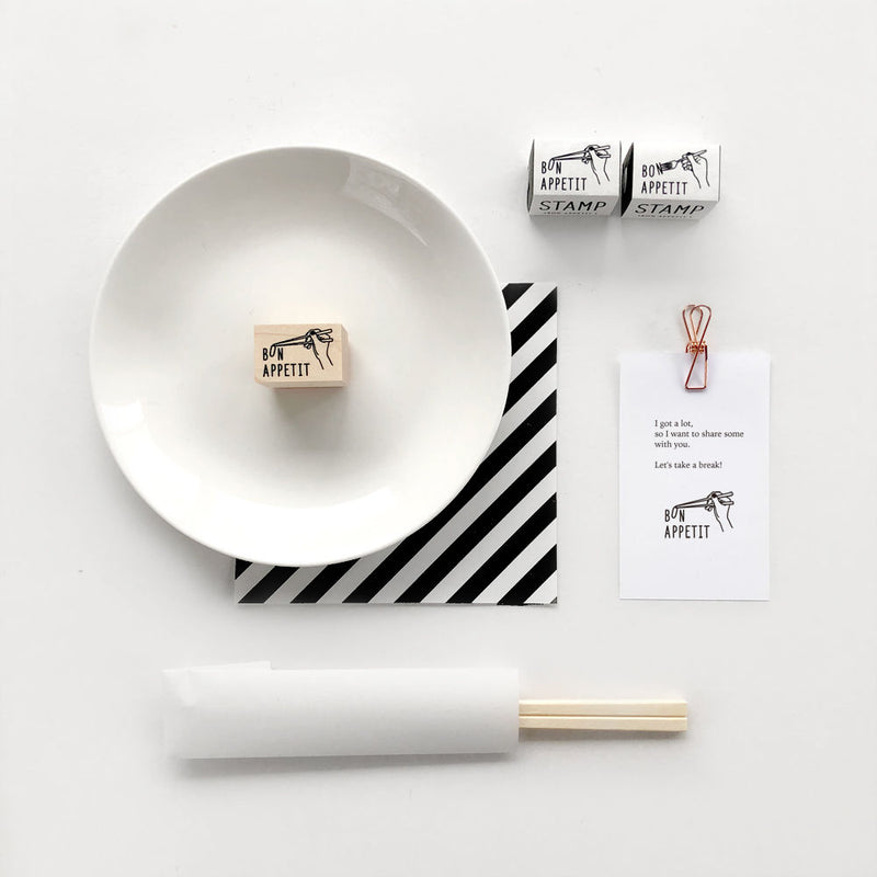 KNOOP Original Rubber Stamp - Bon Appetit