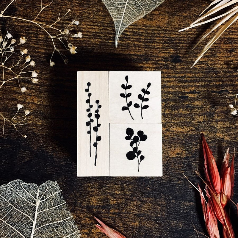 OHS Botanical Rubber Stamp III - Mini Botanical