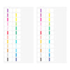 Midori Chiratto Index Labels - 24 Colours Vivid