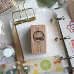 Black Milk Project Rubber Stamp - Neko Daruma